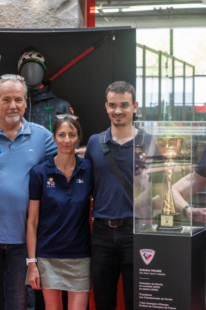 Antoine Maure during the presentation of his World Champion Cup