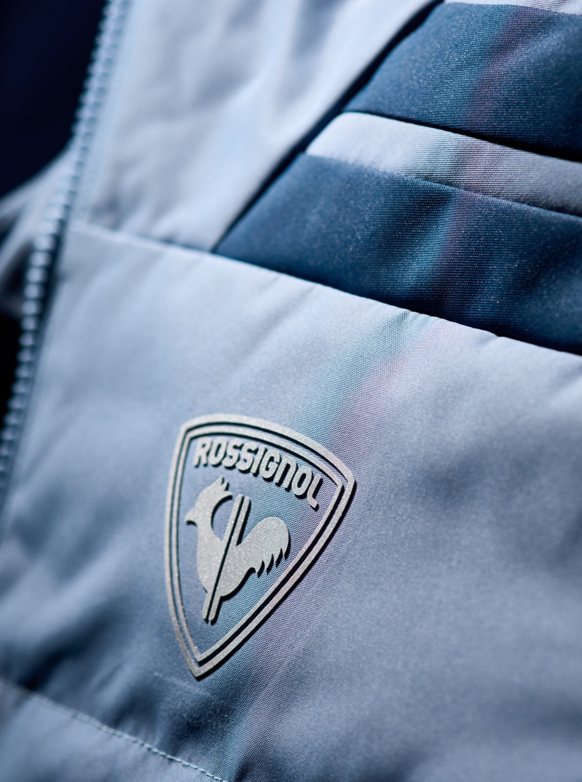 Focus on the detail of a Rossignol jacket