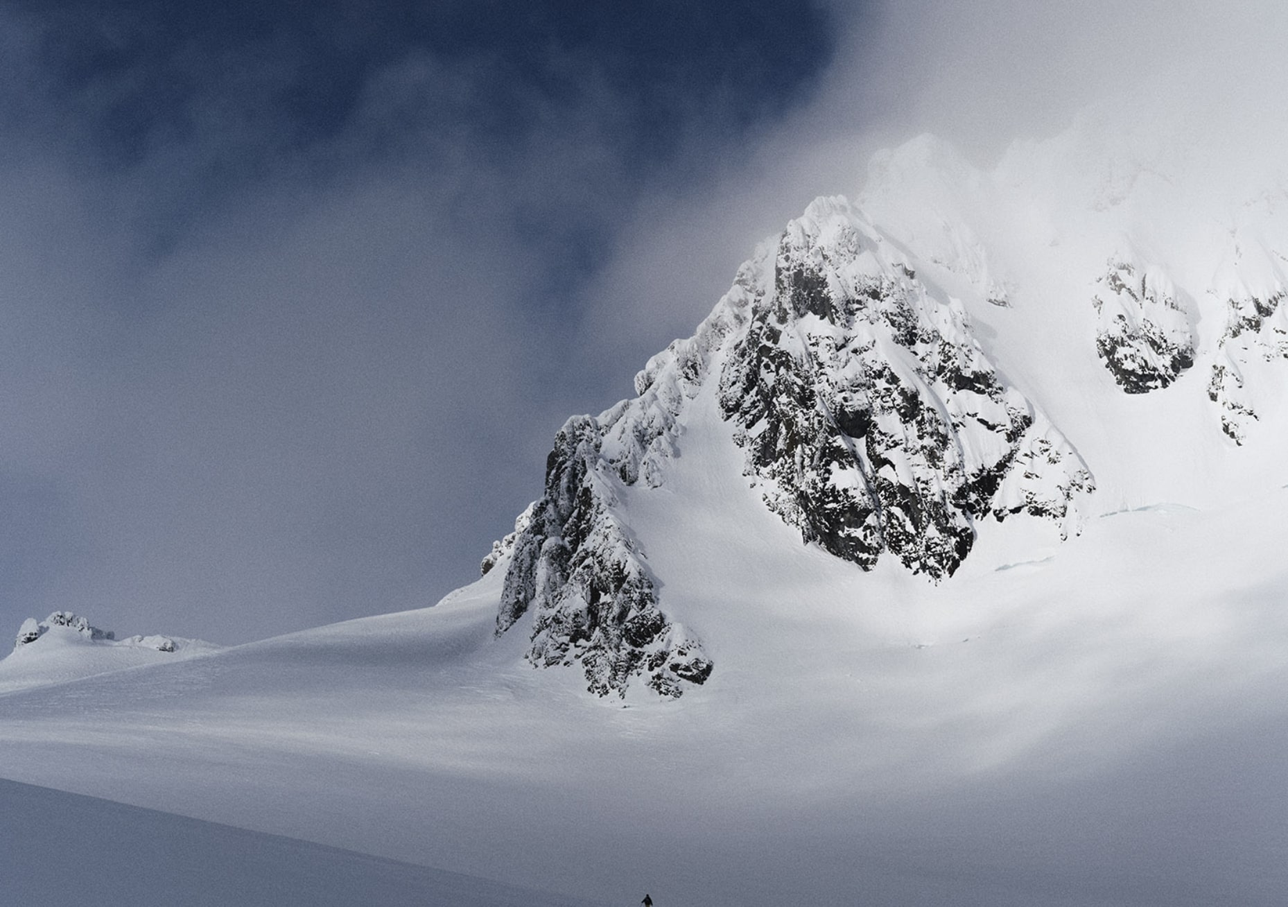 mountain with snow