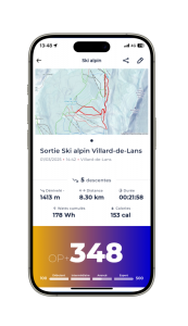 Interface de l'application On Piste